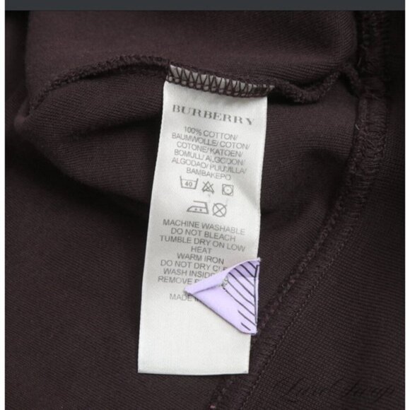 Burberry Brit XXL Cigar Brown Tartan Novacheck Trim 1/4 Zip Roadster Sweater - Picture 9 of 16